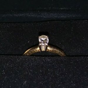 Wedding Ring Diamond Ring 14kt Gold Ring